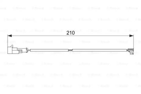 Датчик износа тормозных колодок IVECO 2992393, IVECO DAILY VI, IVECO DAILY, BOSCH (1987474520)