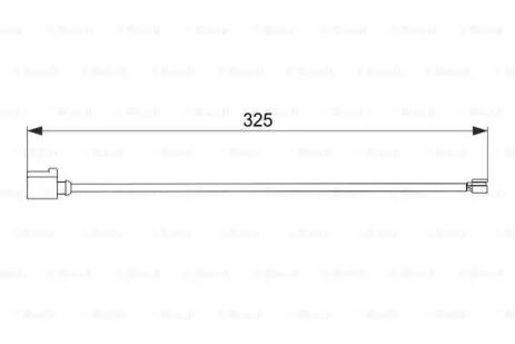 Датчик износа тормозных колодок VOLKSWAGEN 7P0907637, VOLKSWAGEN TOUAREG, BOSCH (1987474567)