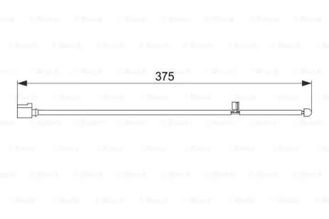 Датчик износа тормозных колодок VOLKSWAGEN 7L5907637A, VOLKSWAGEN TOUAREG, BOSCH (1987474562)