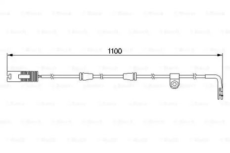 Датчик зносу гальмівних колодок 1100mm BMW 520/523/525/528/530/540 E39 \\R \\2, 0-4, 4 \\96-04, BOSCH (1987474
