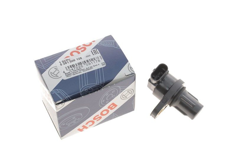 Датчик положения распределительного вала MERCEDES BENZ, BOSCH (281006128) Датчик положения распределительного вала MERCEDES BENZ, BOSCH (281006128)