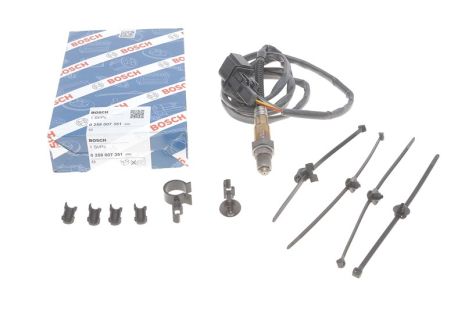 Датчик кислорода, лямбда-зонд SKODA 021906262B, SEAT 021906262B, VOLKSWAGEN 021906262B, BOSCH (0258007351)