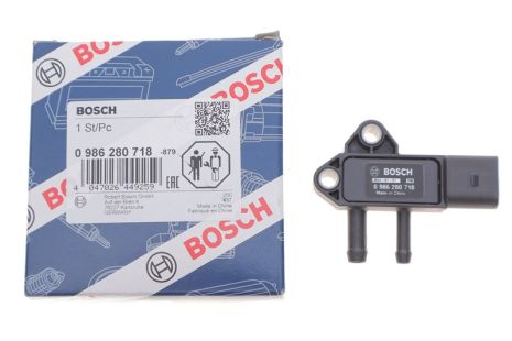 Датчик тиску вихлопних газів, CITROËN C4, PEUGEOT 4008, BOSCH (0986280718), BOSCH (0986280718)