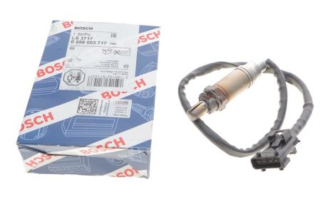 Датчик кисню, лямбда-зонд PEUGEOT 306, FIAT ALFA, PEUGEOT 16286S, BOSCH (0258003717)