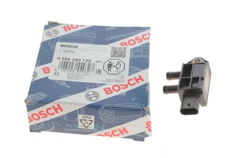 Датчик давления выхлопных газов, MAN TGE, BENTLEY FLYING, BOSCH (0986280725), BOSCH (0986280725)