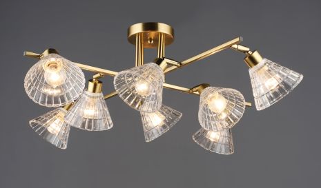 Стельова люстра B N6653/8 Мідь Стельова люстра B N6653/8 Мідь