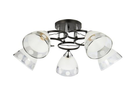 Люстра декоративна INTEREES IS 6116-5 BK+CR для кухні