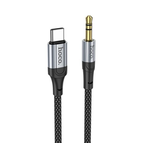 AUX кабель Hoco UPA26 Type-C to Jack 3.5 1m черный