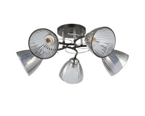 Декоративна люстра INTEREES IS 6223-5 BK+CR