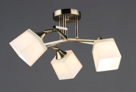 Люстра стельова VALESO B N6651/3 AB з 3 плафонами Люстра стельова VALESO B N6651/3 AB з 3 плафонами