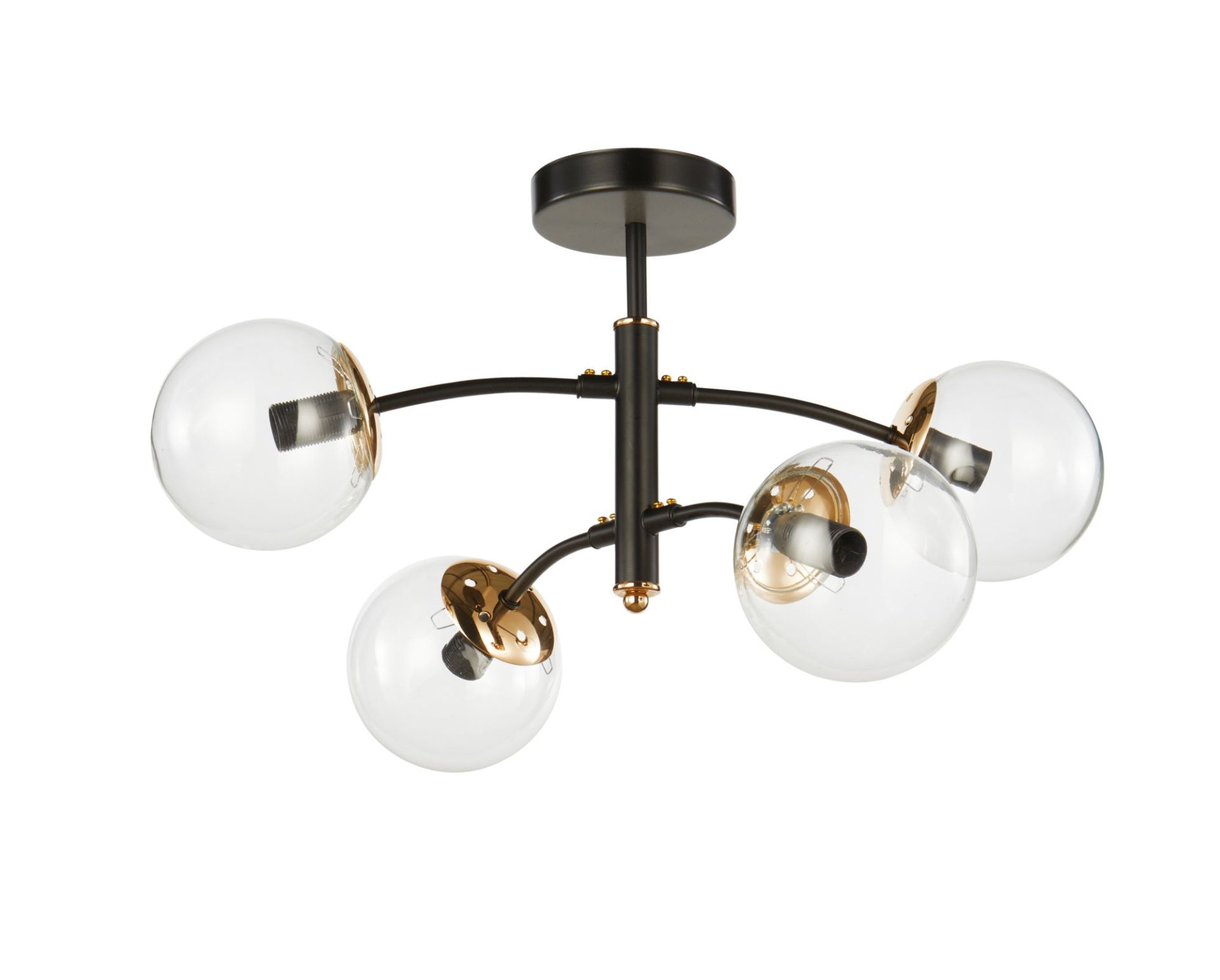 Декоративная люстра INTEREES IS 70275-2+2 BK+FG Декоративная люстра INTEREES IS 70275-2+2 BK+FG