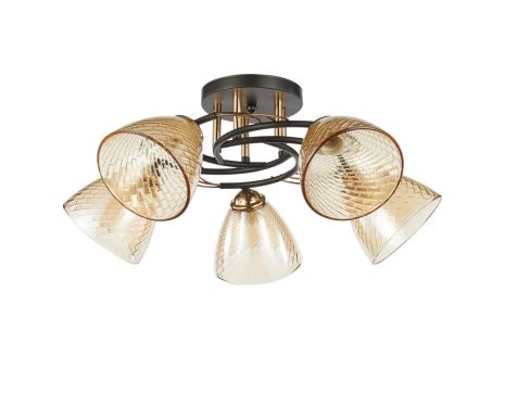 Люстра INTEREES IS 70241-5 BK+FG+BG