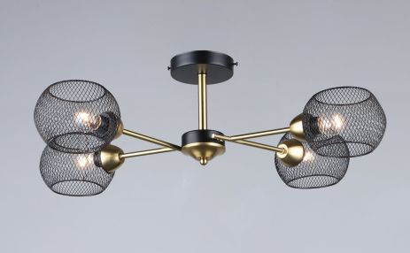 Лофт-люстра B N6565/4 BK+COP