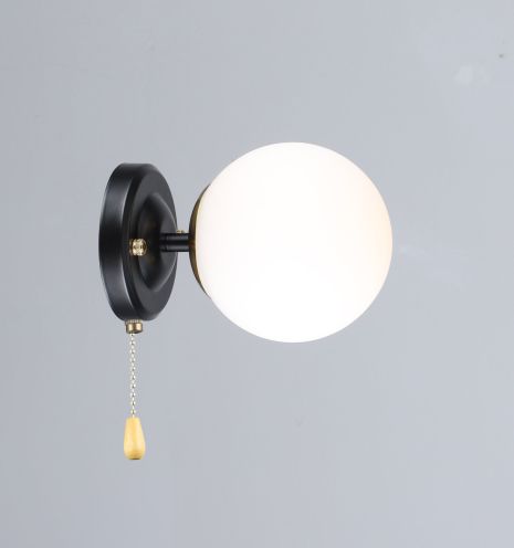 Настінне бра B (N6650/1W) Чорний+Мідь