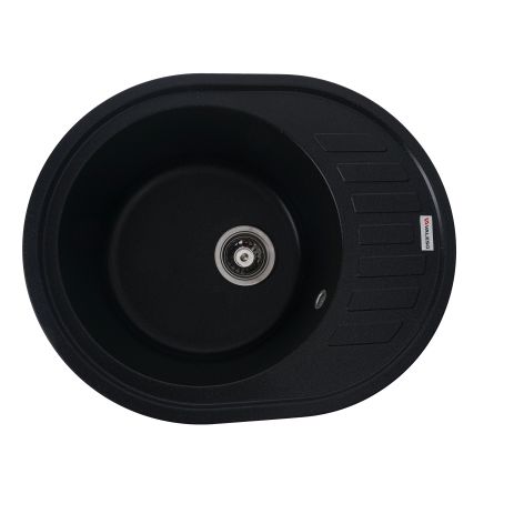 VALESO SOUL 6250 гранітна мийка для кухні матова Чорний металік VALESO SOUL 6250 гранітна мийка для кухні матова Чорний металік