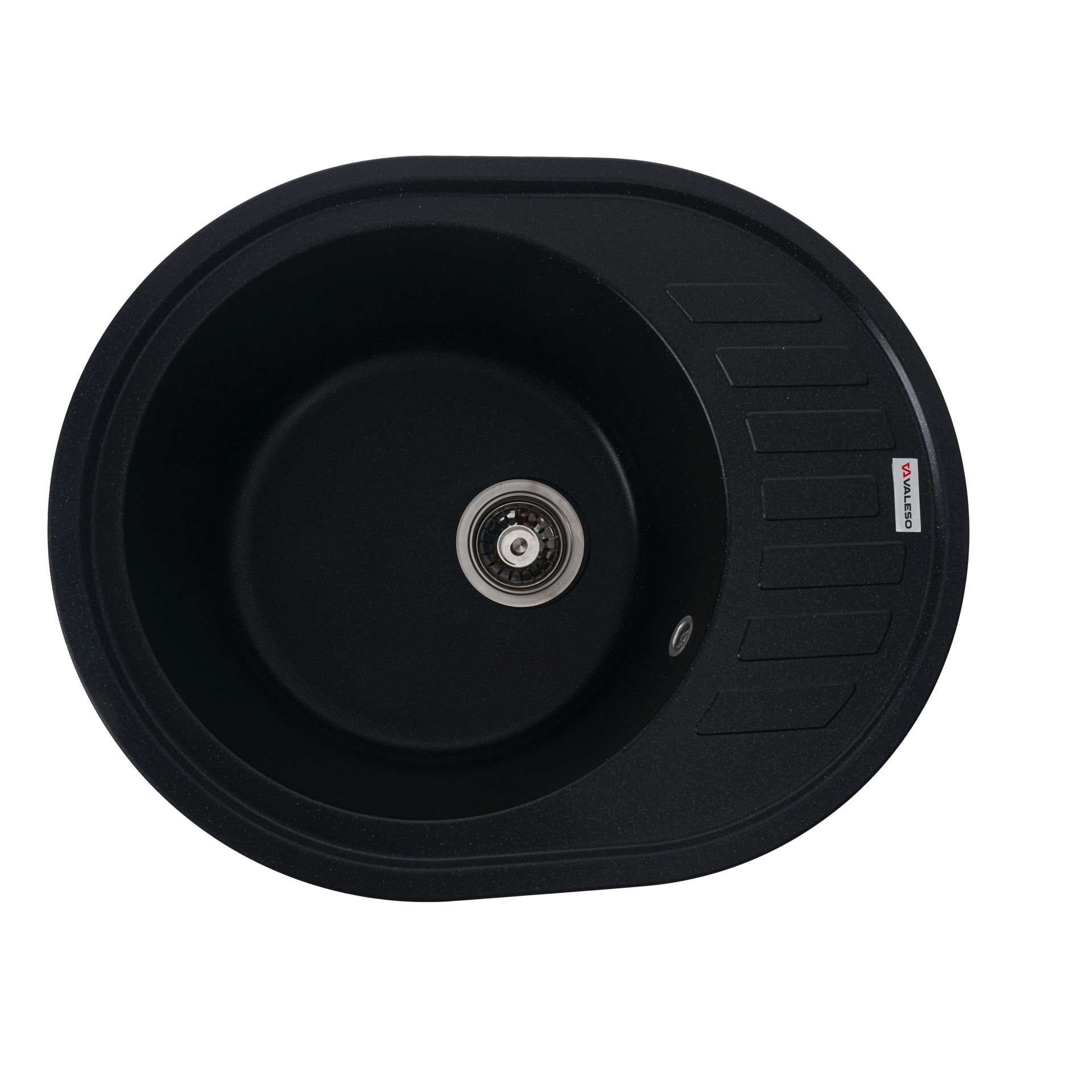 VALESO SOUL 6250 гранітна мийка для кухні матова Чорний металік VALESO SOUL 6250 гранітна мийка для кухні матова Чорний металік