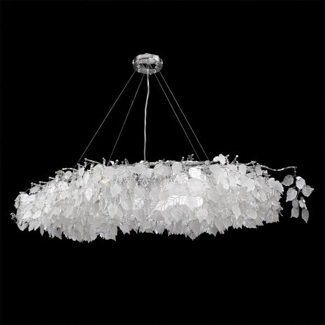 Хромированная подвесная люстра WM-7016 L1200-G9*12-108 Хромированная подвесная люстра WM-7016 L1200-G9*12-108