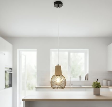 Підвісна люстра VALESO LP9600 BK чорна