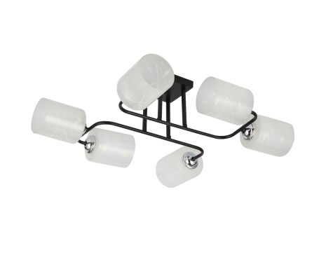 Люстра декоративна INTEREES IS 70196-6 BK+CR Elegance Люстра декоративна INTEREES IS 70196-6 BK+CR Elegance