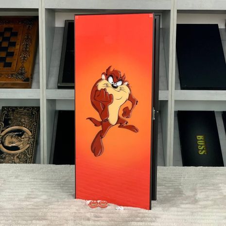 Нарды из стекла в металлическом каркасе 61×27×5см