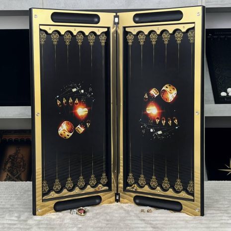 Нарды металлические 64×30×6см премиум сегмент