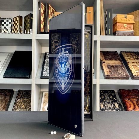 Нарди зі скла Шеврон 61×27×5см