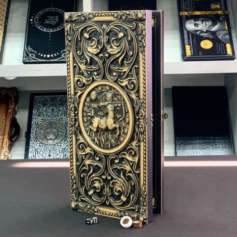 Нарди дерев'яні ручної роботи Стрілець 50×23см