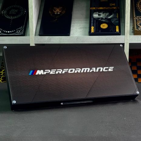 Нарди скляні у поєднанні з деревом BMW 50×24×6см