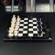 Шахматы стеклянные Классические современный элемент интерьера 50х23см