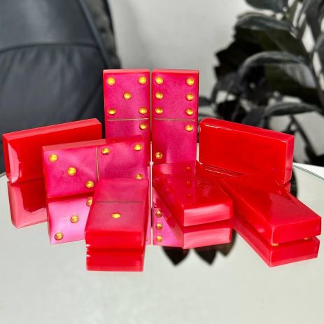 Доміно з епоксидної смоли 50×24×9мм класичне доміно