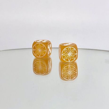 Кубики, кістки, зари гральні для настільних ігор 12 мм Зірка