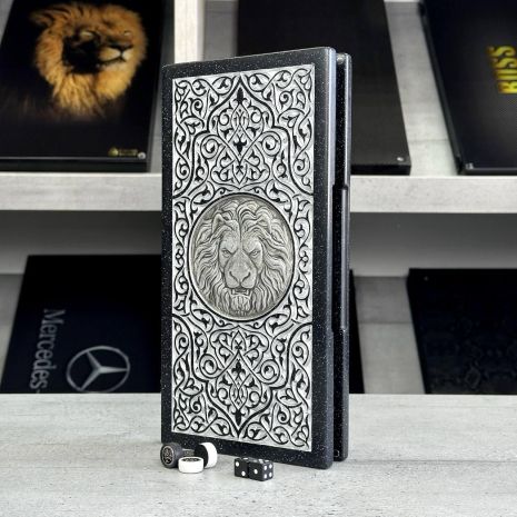 Нарди з каменю 30×15 см, компактний та вишуканий дизайн