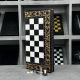 Шахматы из камня с текстурой черного мрамора 58×28×2см