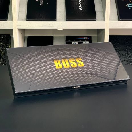 Нарды стеклянные в алюминиевом каркасе BOSS 61×27×5 см для босса.