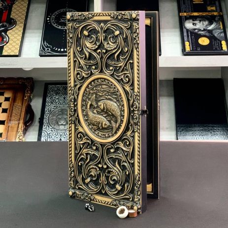 Нарди дерев'яні ручної роботи Риби 50×23см