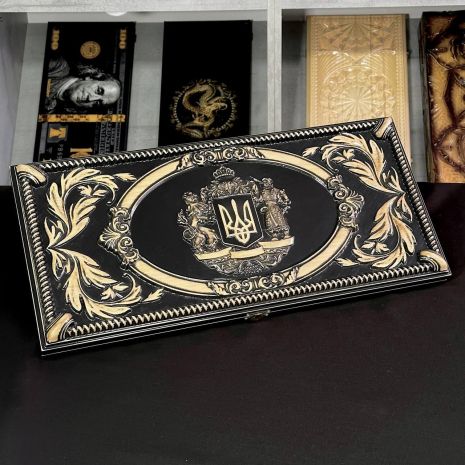 Патріотичні нарди з дерева Збройні Сили України 60×28см