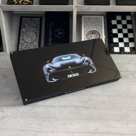 Нарди скляні 50х25см з фото автомобіля