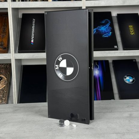 Нарди зі скла 61×27×5см логотип BMW