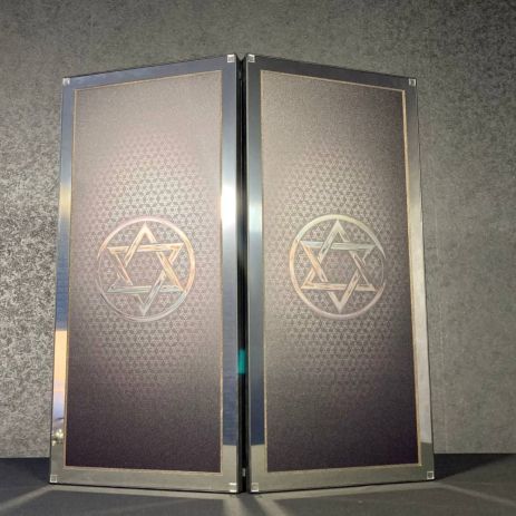 Нарди з металу Зірка Давида 64×30×6см