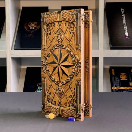 Нарди дерев'яні 46х23х5см довгі та короткі нарди