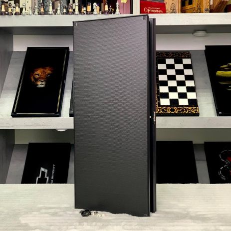 Нарды из карбона 61×26см с направляющими на игровом поле VIP