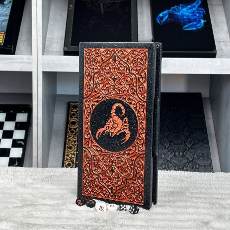 Нарди з мармурового каменю Скорпіон 30х15см