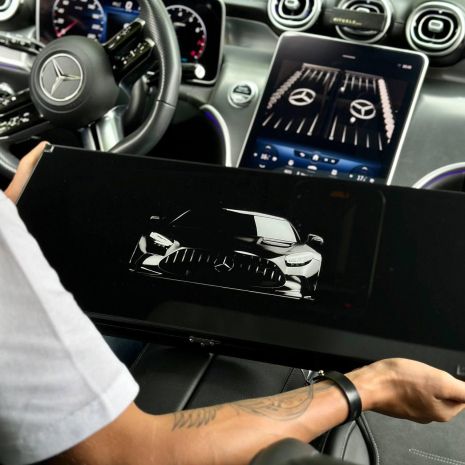 Нарди зі скла MERCEDES-BENZ 61×27×5см