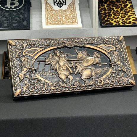 Нарди дерев'яні ручної роботи Лицарі 50×23см