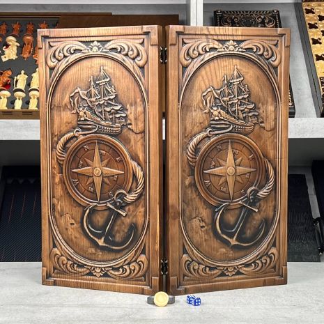 Нарды деревянные Роза ветров 48×23см