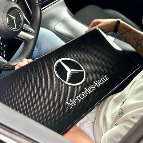 Нарди зі скла MERCEDES-BENZ 61×27×5см для автолюбителя