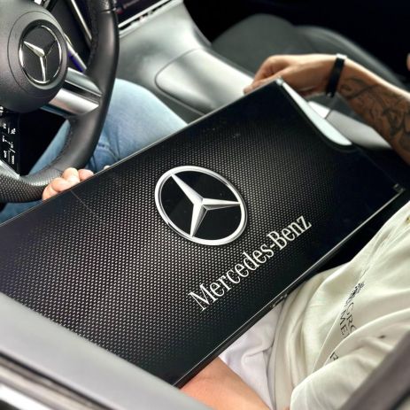 Нарды из стекла MERCEDES-BENZ 61×27×5см для автолюбителя