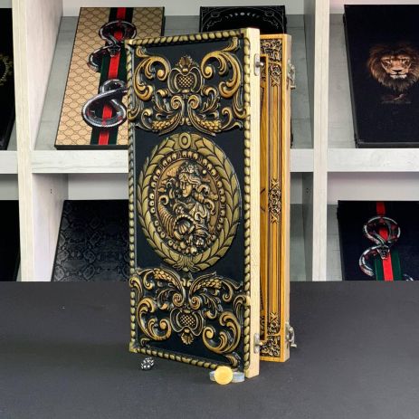 Нарди дерев'яні ручної роботи Діва 48х23см довгі та короткі нарди