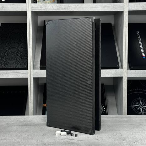 Карбонові нарди, фішки з каменю 60×30см Карбонові нарди, фішки з каменю 60×30см