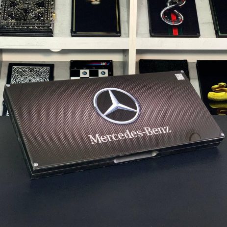 Нарди скляні з деревом MERCEDES-BENZ 60х30см чоловічий аксесуар